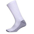 Heavyweight White Cushion Sole Crew Socks (10-13)